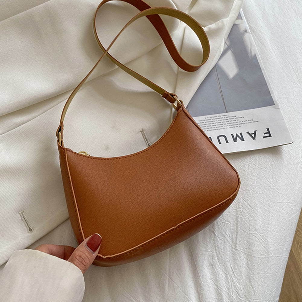 Fashion Handbags Retro Solid
