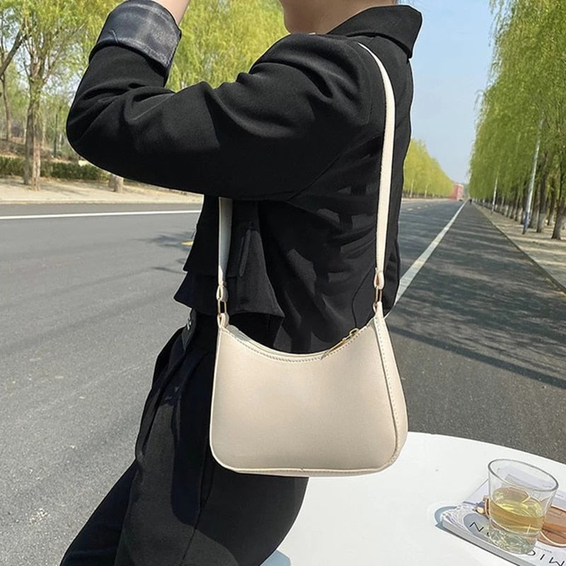 Fashion Handbags Retro Solid