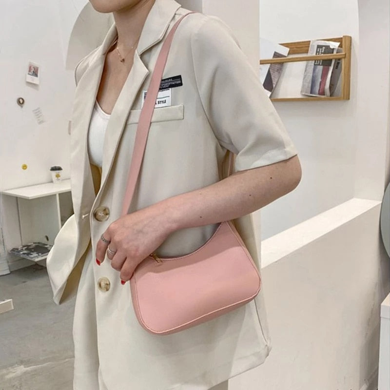 Fashion Handbags Retro Solid