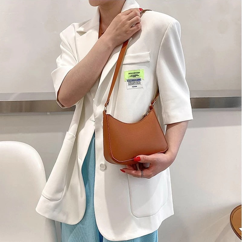 Fashion Handbags Retro Solid