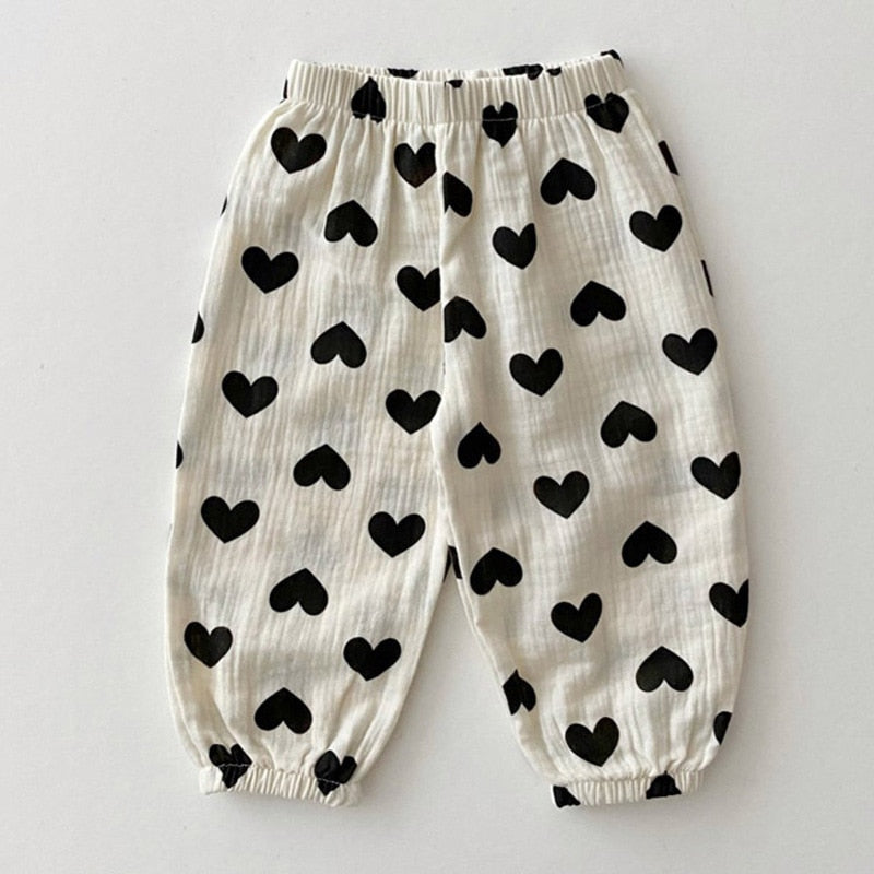 Organic Cotton Baby Pants Newborn Toddlers Autumn Spring Summer Winter Cute Print Soft Muslin Clothes Pants Pantalons Capris