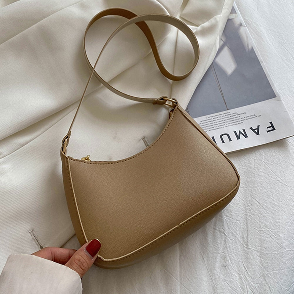 Fashion Handbags Retro Solid