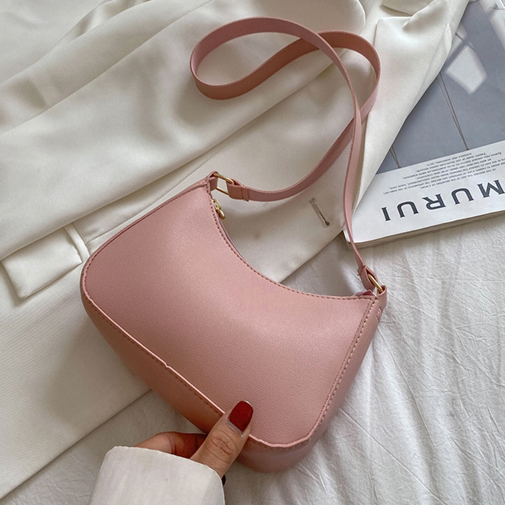Fashion Handbags Retro Solid