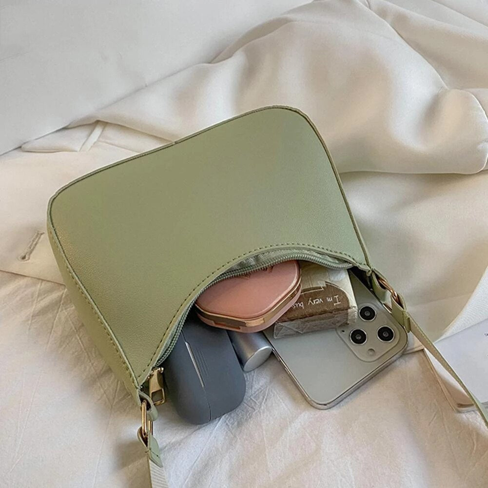 Fashion Handbags Retro Solid