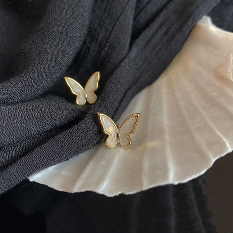 Sweet Acrylic Heart Stud Earrings Delicate Gold Color Cute Mini Ear Studs Trendy Ear Nails For Women Girls Wedding Jewelry Gift
