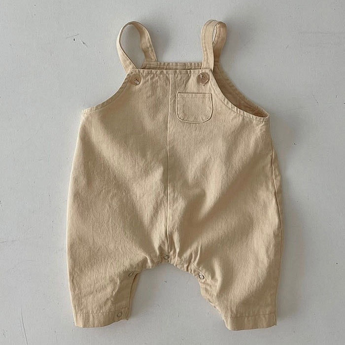 2023 Summer New Baby Sleeveless Cotton Rompers Cute Infant Strap Jumpsuit Kids Boys Girls Casual Overalls Newborn Clothes 0-24m