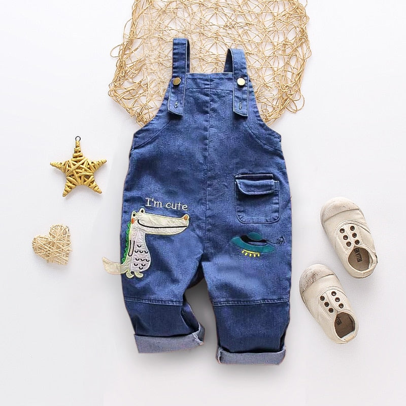 IENENS Kids Baby Clothes Jumper Boys Girls Dungarees Infant Playsuit Pants Denim Jeans Overalls Toddler Jumpsuit 2 3 4 5 6 Years