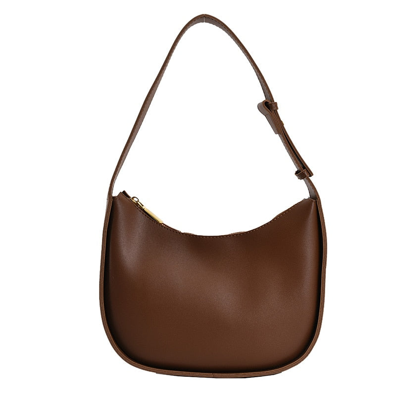 Semicircle Saddle Shoulder Crossbody Bags For Women New Fashion Designer Brand Adjustable Wide Strap Girls Tote Handbags 2022
