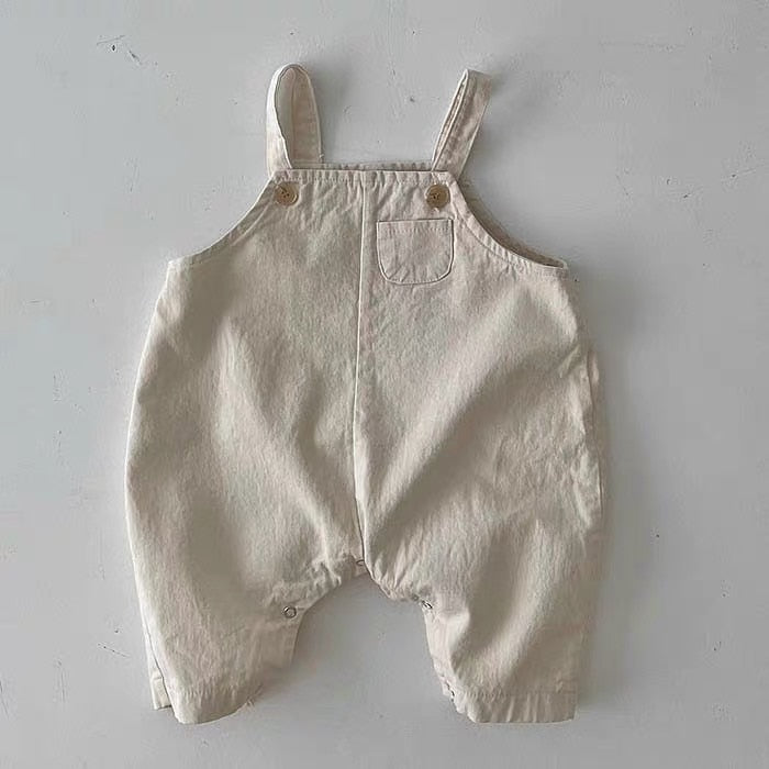 2023 Summer New Baby Sleeveless Cotton Rompers Cute Infant Strap Jumpsuit Kids Boys Girls Casual Overalls Newborn Clothes 0-24m