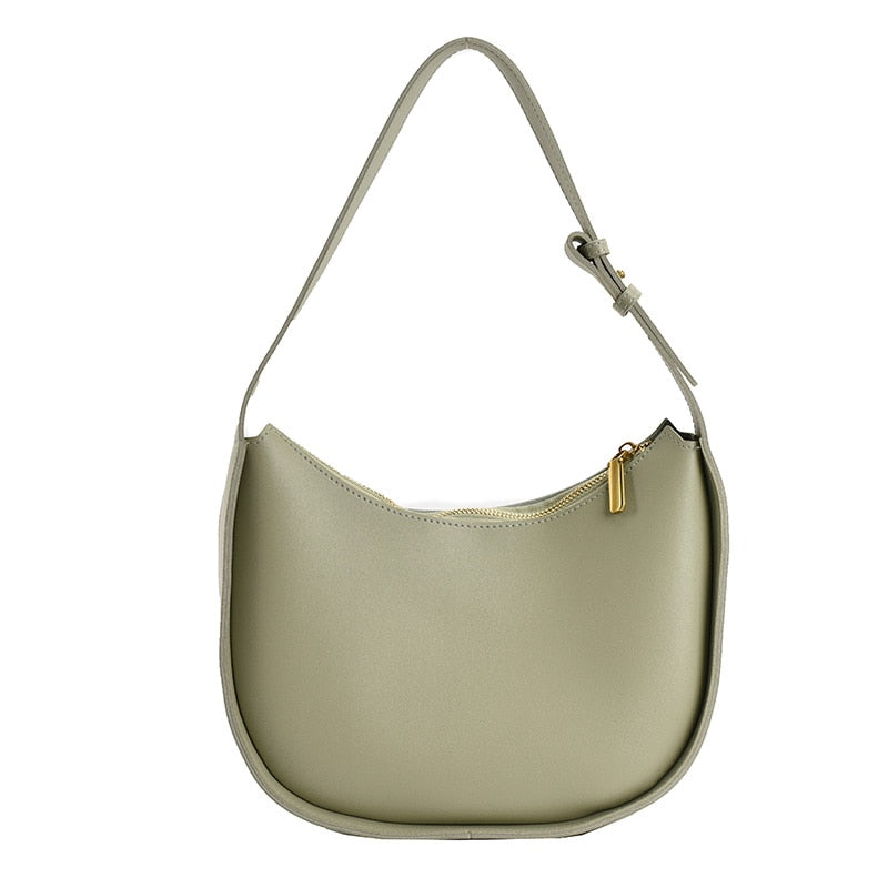 Semicircle Saddle Shoulder Crossbody Bags For Women New Fashion Designer Brand Adjustable Wide Strap Girls Tote Handbags 2022