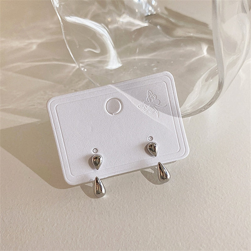 Cute Korean Earrings Heart Bling Zircon Stone Rose Gold Color Stud Earring for Women Fashion Jewelry 2022 New Gift