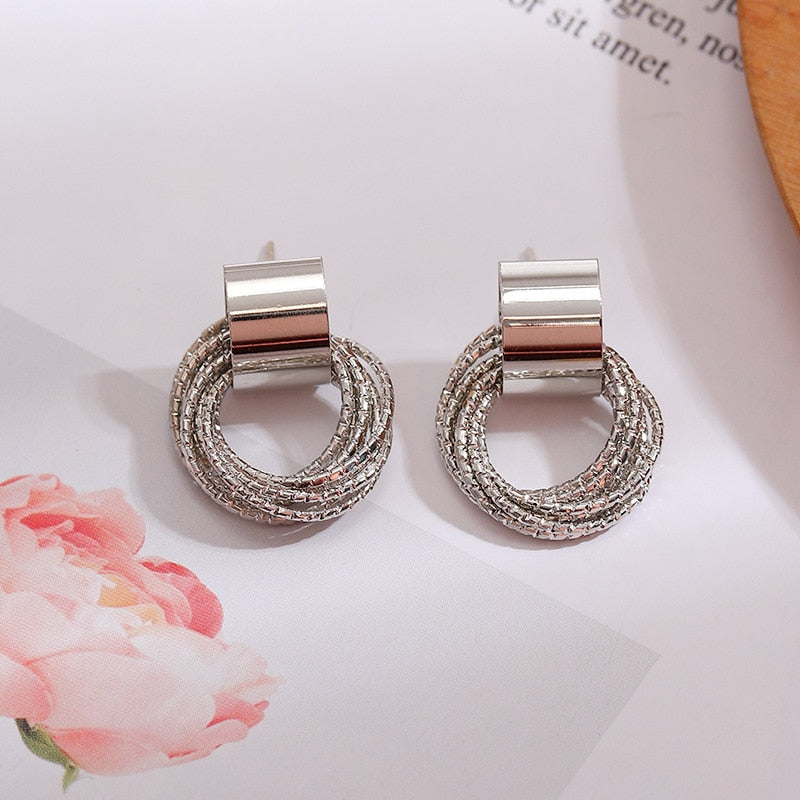 Cute Korean Earrings Heart Bling Zircon Stone Rose Gold Color Stud Earring for Women Fashion Jewelry 2022 New Gift
