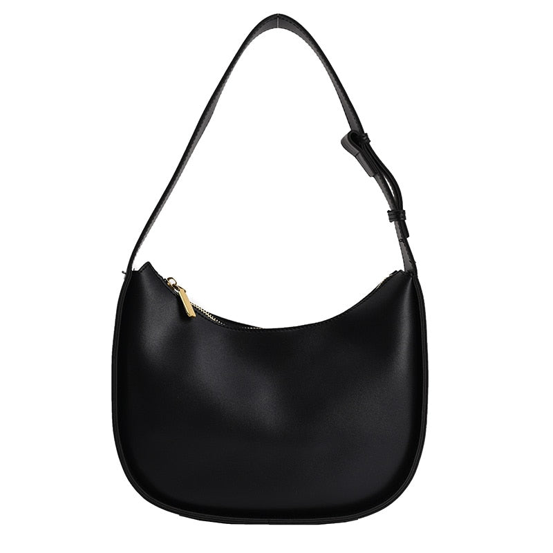 Semicircle Saddle Shoulder Crossbody Bags For Women New Fashion Designer Brand Adjustable Wide Strap Girls Tote Handbags 2022