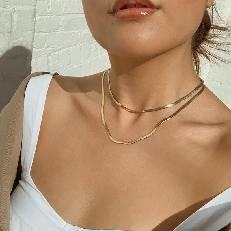 Vintage Pendant Necklace for Women Gold Color Chain Multilayer Bohemian Coins Necklaces Girls Collier Femme Collares Jewelry