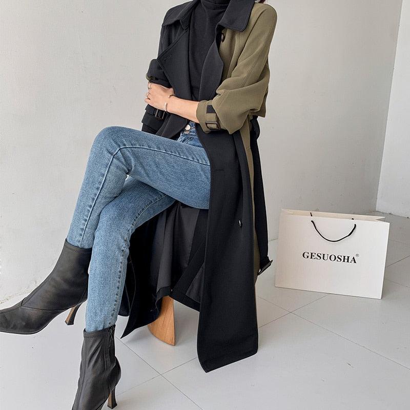 Trench Coat women Simple Chic