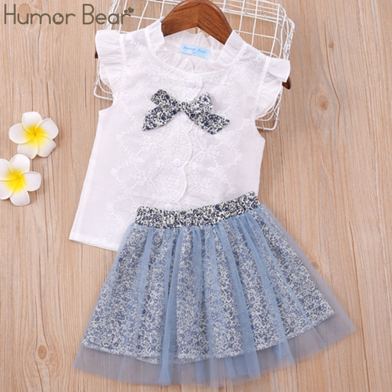 Humor Bear Girls Clothes Set