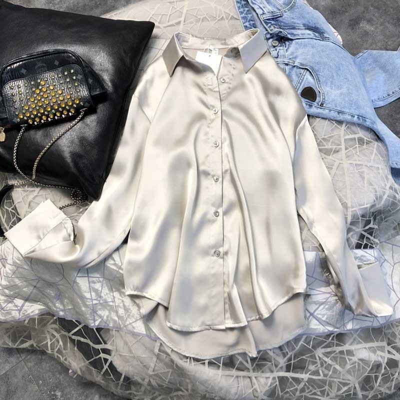 Silk Shirt Vintage Blouse