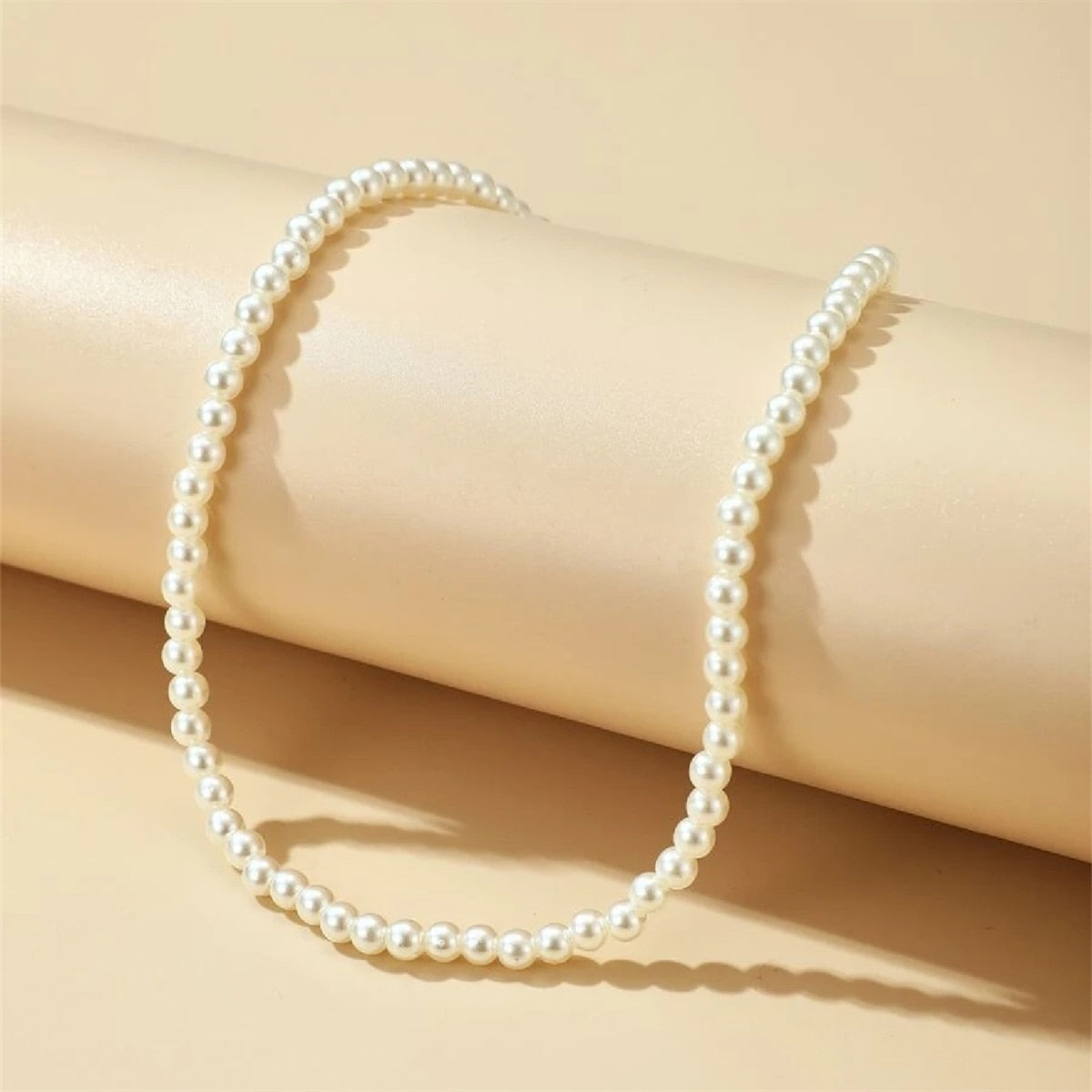 Vintage French Small Anti-pearl Necklaces for Women New Necklace 2021 Fashion Jewelry collares para mujer collares