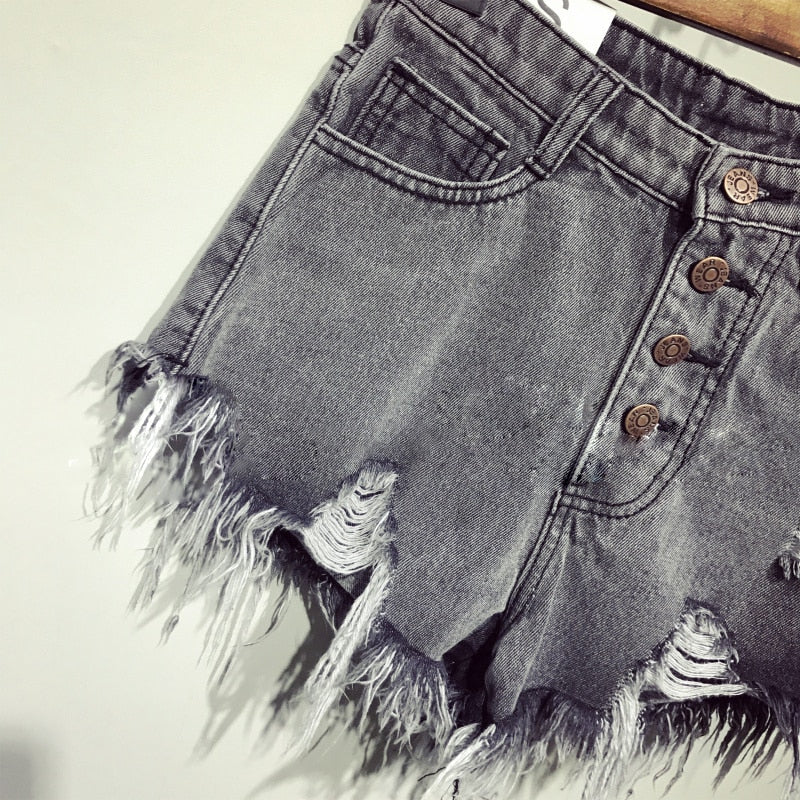 female fashion casual summer cool women denim booty Shorts high waists fur-lined leg-openings Big size sexy short Jeans