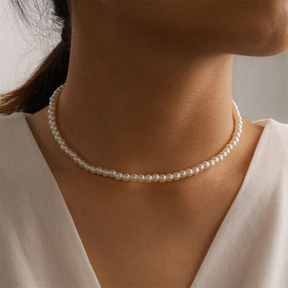 Vintage French Small Anti-pearl  Necklaces for Women  New Necklace 2021 Fashion Jewelry collares para mujer collares