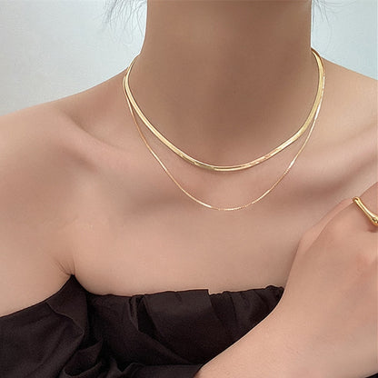 2022 New Popular Silver Colour Sparkling Clavicle Chain Choker Necklace For Women Fine Jewelry Wedding Party Gift