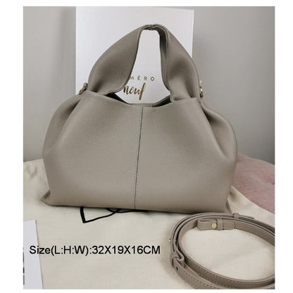 FUNMARDI Fashion Brand Women Handbag 2023 Bucket Bag Solid Female Crossbody Bag High Quality PU Leather Shoulder Bags WLHB2706