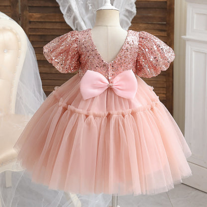 Toddler Baby Baptism Dresses 3 2 1 Year Birthday Dress For Baby Girl Clothing Princess Party Dress Christening Tutu Gown Vestido