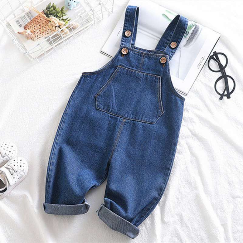 IENENS Kids Baby Clothes Jumper Boys Girls Dungarees Infant Playsuit Pants Denim Jeans Overalls Toddler Jumpsuit 2 3 4 5 6 Years