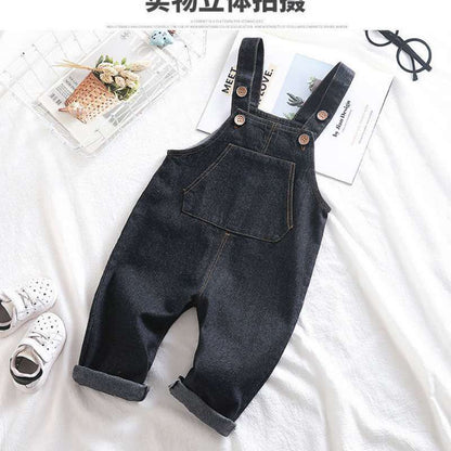 IENENS Kids Baby Clothes Jumper Boys Girls Dungarees Infant Playsuit Pants Denim Jeans Overalls Toddler Jumpsuit 2 3 4 5 6 Years