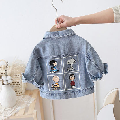 2022 Spring Autumn Boys Denim Jacket Coat Baby Girls Coats Toddler Kids Outerwear Children Jean Coat Cheap 1-6 Years Jackets