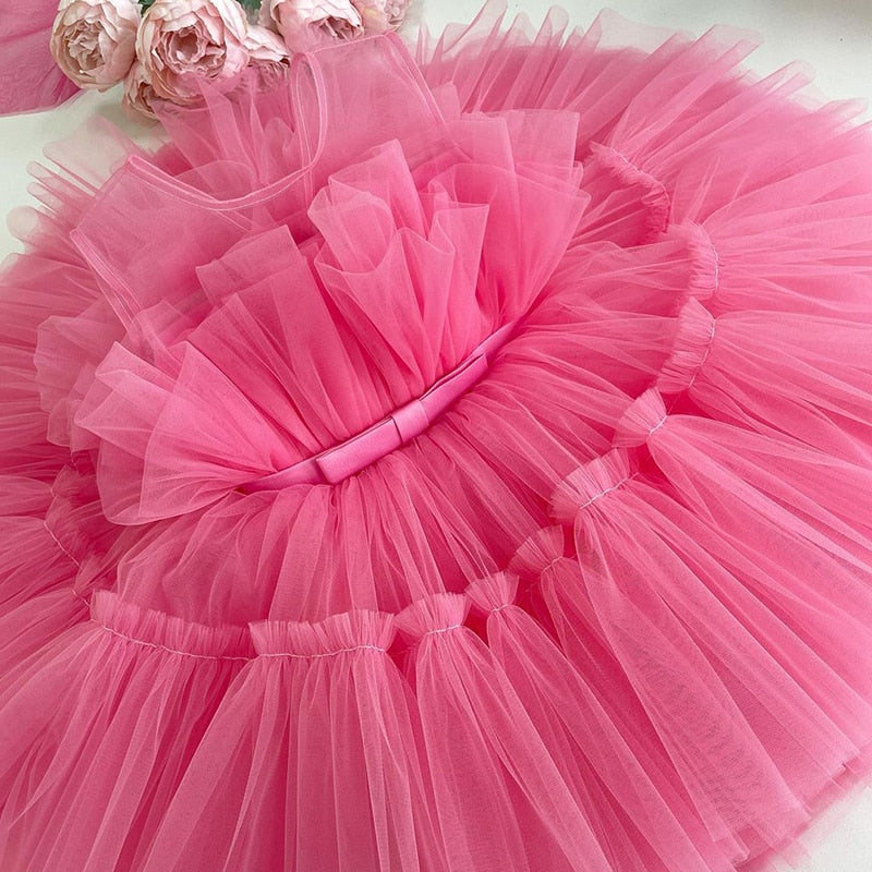 Toddler Baby Baptism Dresses 3 2 1 Year Birthday Dress For Baby Girl Clothing Princess Party Dress Christening Tutu Gown Vestido