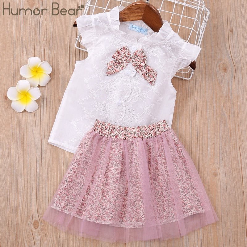 Humor Bear Girls Clothes Set