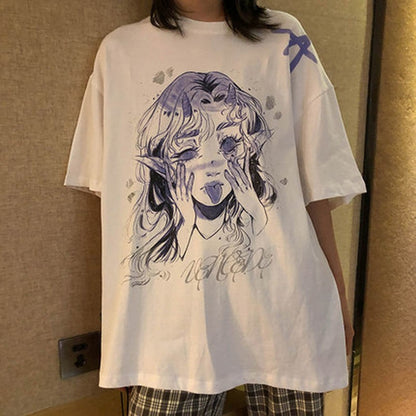 T Shirt Cartoon Femme