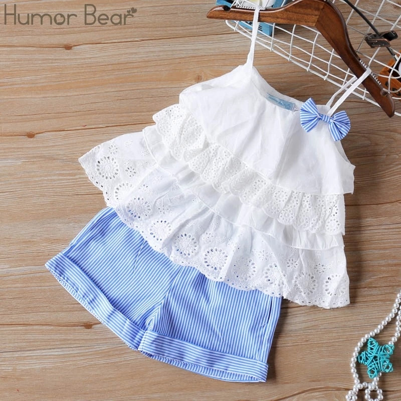 Humor Bear Girls Clothes Set