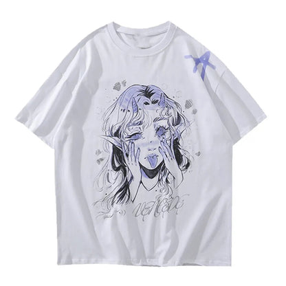 T Shirt Cartoon Femme