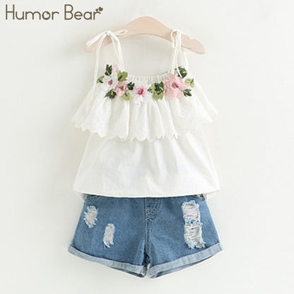 Humor Bear Girls Clothes Set