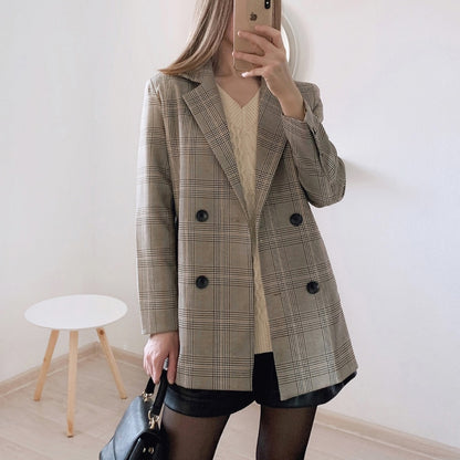 Casual Pockets Female Suits Coat