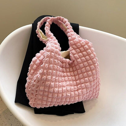 Yogodlns Crocodile Embossed Felt Top Handle Bag For Women Large Capacity Shoulder Bag Fashion Brands Armpit Handbag and Purse