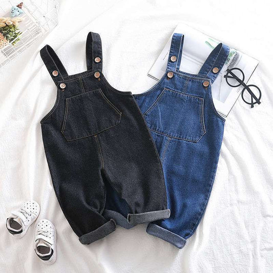 IENENS Kids Baby Clothes Jumper Boys Girls Dungarees Infant Playsuit Pants Denim Jeans Overalls Toddler Jumpsuit 2 3 4 5 6 Years